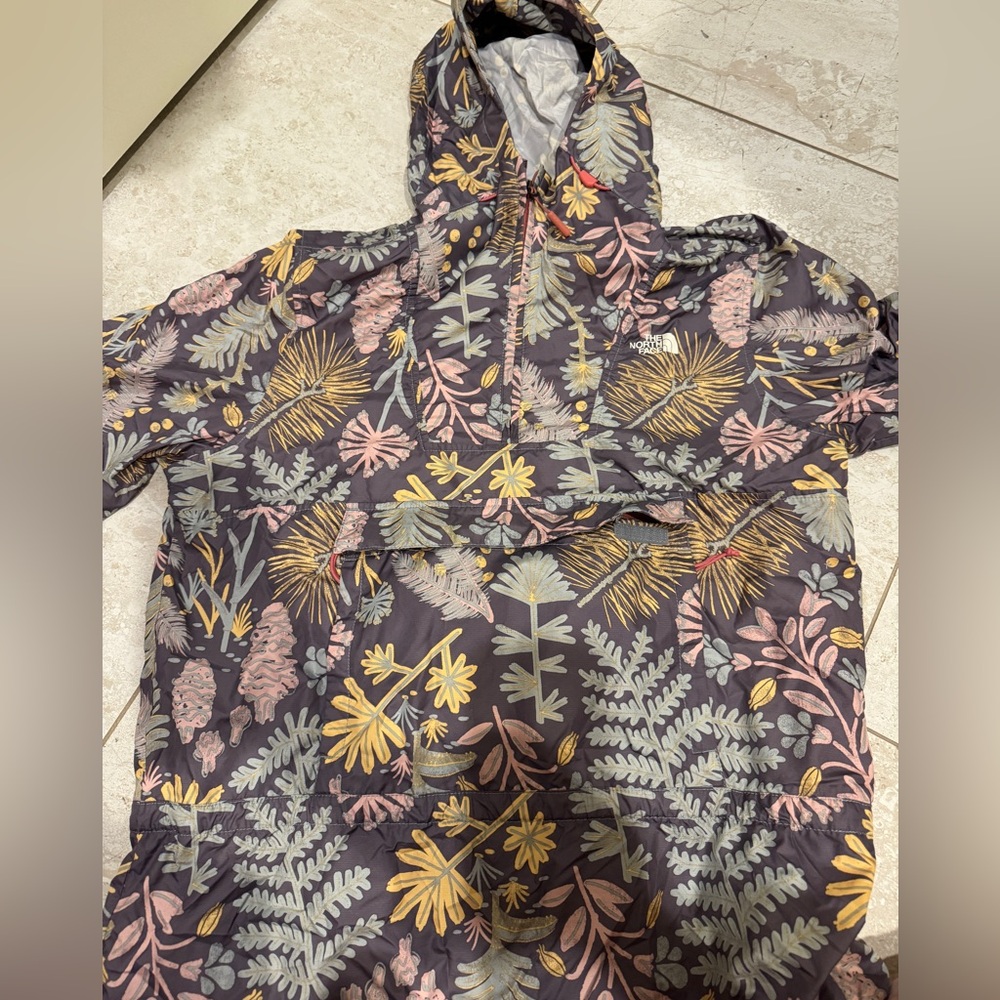 North Face quarter zip rain jacket